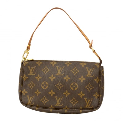 【6da0773】ルイヴィトン ポーチ モノグラム ポシェットアクセソワール M51980 ブラウン【中古】レディース