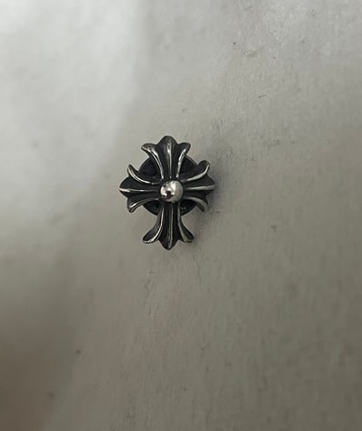Chrome Hearts #2 Cross Stud Earring "Silver"
