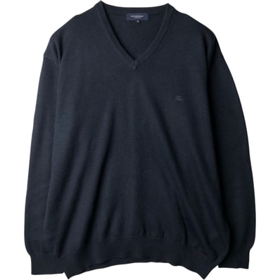 古着 バーバリー Burberry's LONDON Vネック メリノウールニットセーター スペイン製 メンズXL相当/eaa637279