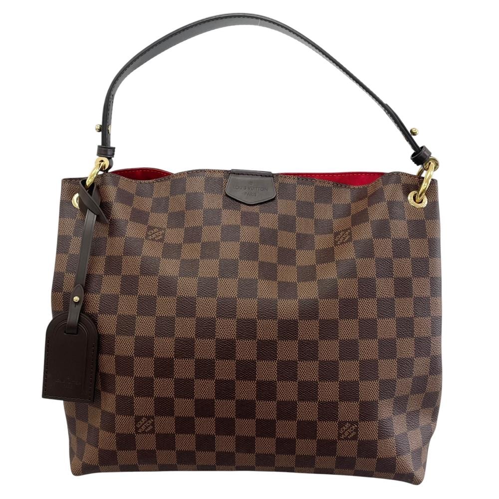 LOUIS VUITTON ルイヴィトン ハンドバッグ ダミエ・エベヌ グレースフル PM ワンショルダー 肩掛け N44044 モノグラムキャンバス ブラウン 茶 レディース【中古品】