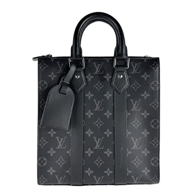 ルイ ヴィトン LOUIS VUITTON ハンドバッグ ショルダーバッグ モノグラムエクリプス サックプラ クロス PVC ブラック/グレー メンズ M46456【中古】 z10395
