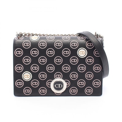ディオール Dior ディオラマ ミディアム ショルダーバッグ バッグ レザー レディース ブラック系 / ピンク系 / ホワイト系 【中古】
