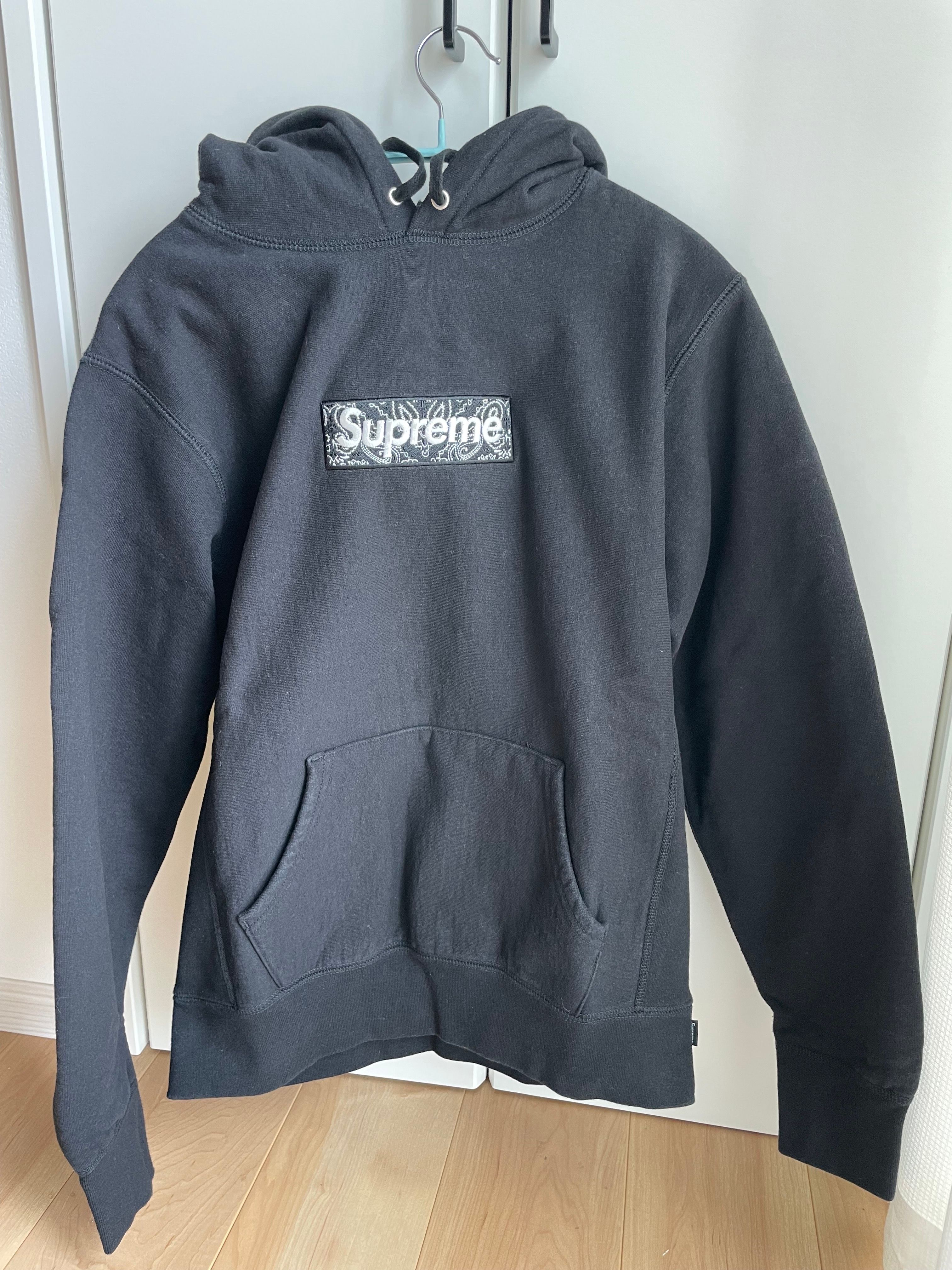 Supreme Bandana Box Logo Hooded Sweatshirt "Black"