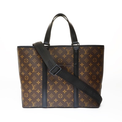 ヴィトン LV モノグラム マカサー ウィークエンドトート PM トートバッグ【中古】