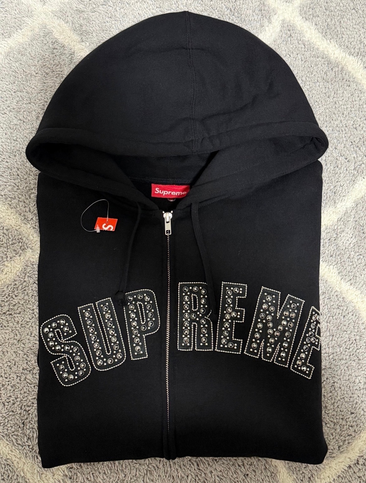 Supreme x B.B. Simon Zip Up Hooded Sweatshirt "Black"