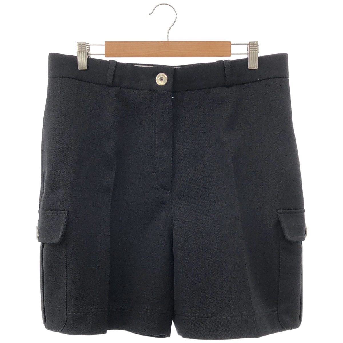 サルバトーレフェラガモ 24SS 13F744 0776046  ブラック ハーフ カーゴ パンツ 44