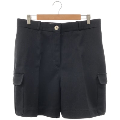 サルバトーレフェラガモ 24SS 13F744 0776046 ブラック ハーフ カーゴ パンツ 44