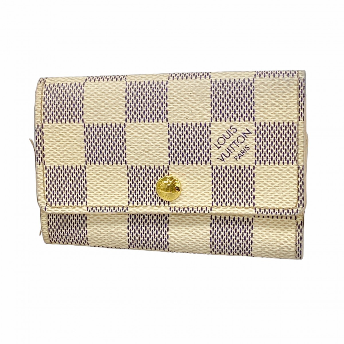 【6cd5492】ルイヴィトン キーケース ダミエ・アズール ミュルティクレ6 N61745 ホワイト【中古】メンズ レディース ユニセックス