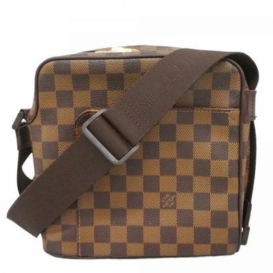 【6dc2520】ルイヴィトン ショルダーバッグ ダミエ オラフPM N41442 エベヌ【中古】メンズ