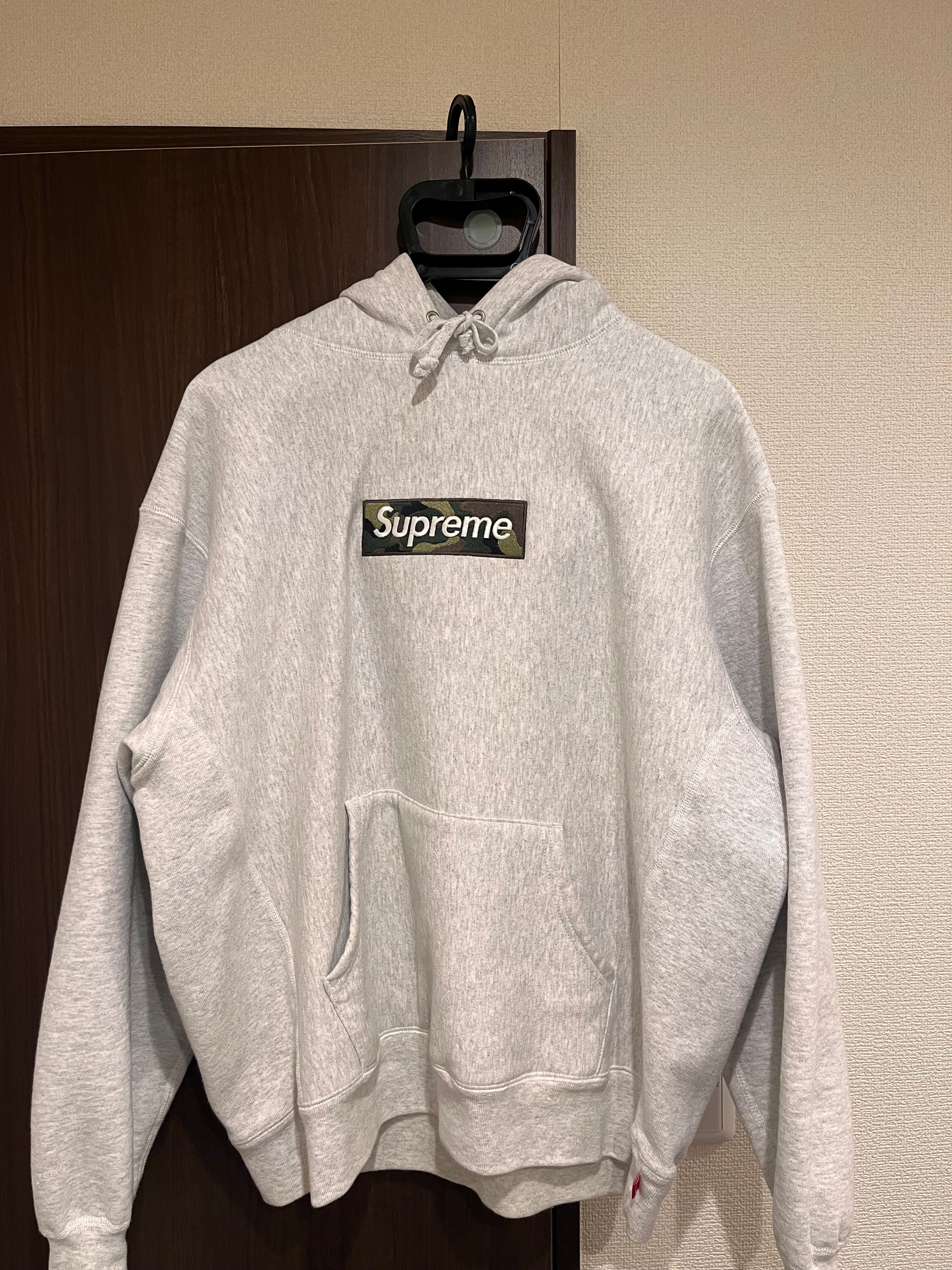Supreme Box Logo Hooded Sweatshirt "Ash Grey" (23FW)