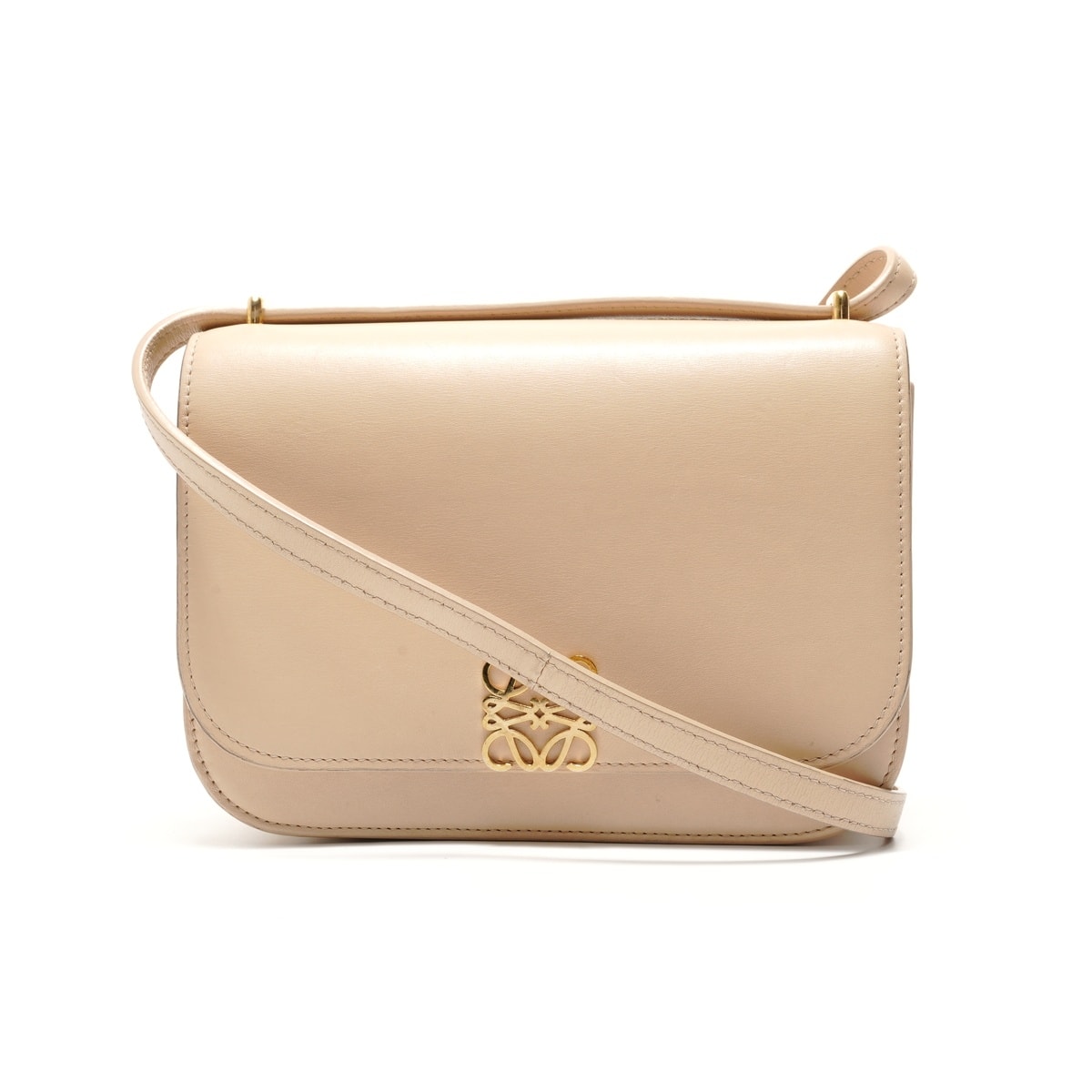 ロエベ LOEWE ゴヤ スモール レザー ショルダーバッグ【中古】