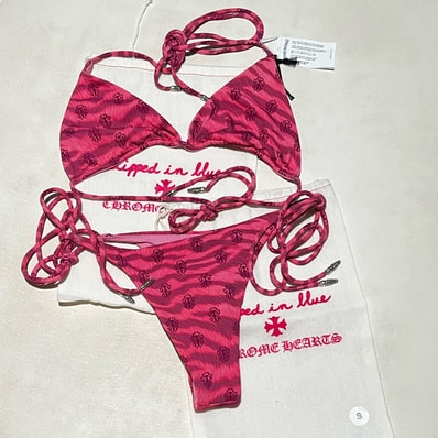 タグ付き Chrome Hearts クロムハーツ ビキニ 水着 上下セット