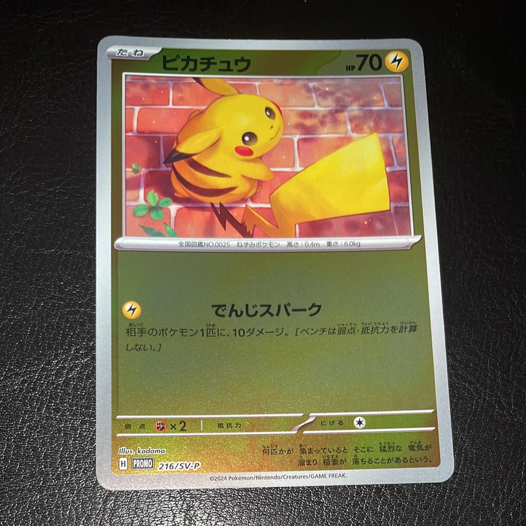 ピカチュウ P [SV-P 216](プロモカードパック「ポケカの夏がキタ!プロモカードGetキャンペーン!」)