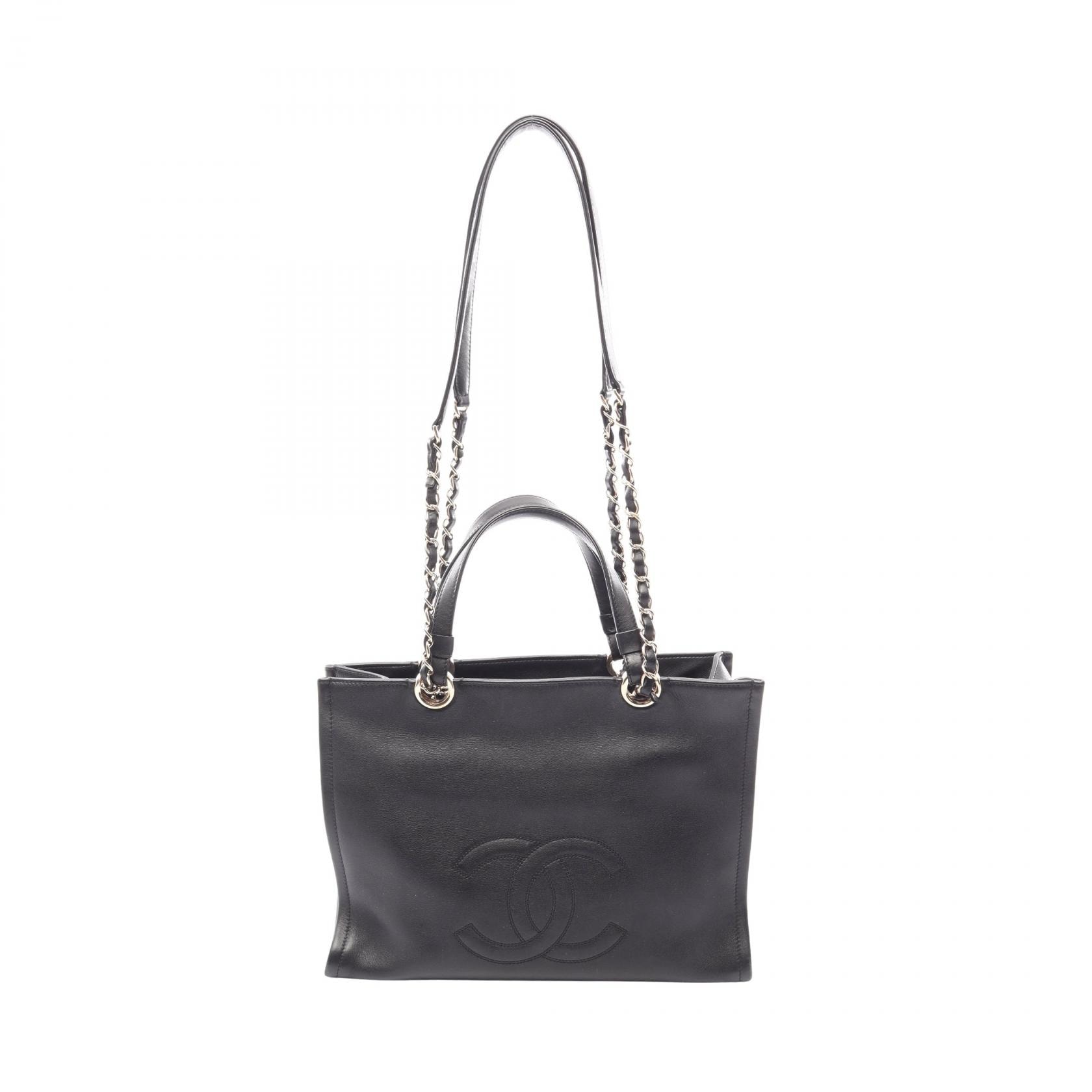 シャネル CHANEL ココマーク ショルダーバッグ バッグ レザー レディース ブラック系 AP3129 【中古】