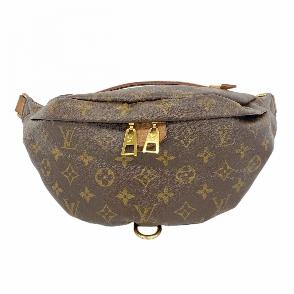 【6db1462-k】ルイヴィトン ボディバッグ モノグラム バムバッグ M43644 ブラウン【中古】メンズ レディース ユニセックス