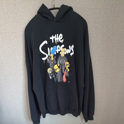BALENCIAGA The Simpsons & 20Th Television Wide Fit Hoodie "Black"