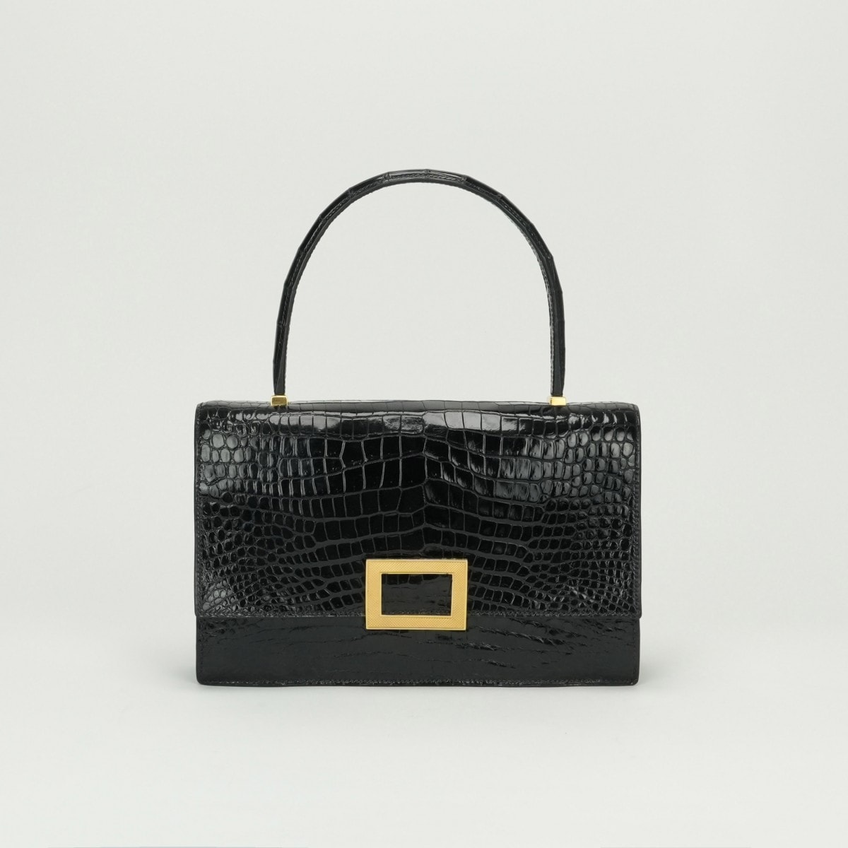 エルメス HERMES モダニスト バッグ トートバッグ アリゲーター クロコダイル ノワール noir ブラック Black 黒 ゴールド金具