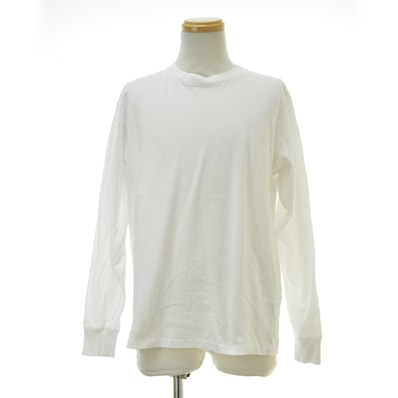 COMOLI Cotton Jersey Long Sleeve T-Shirt "White"