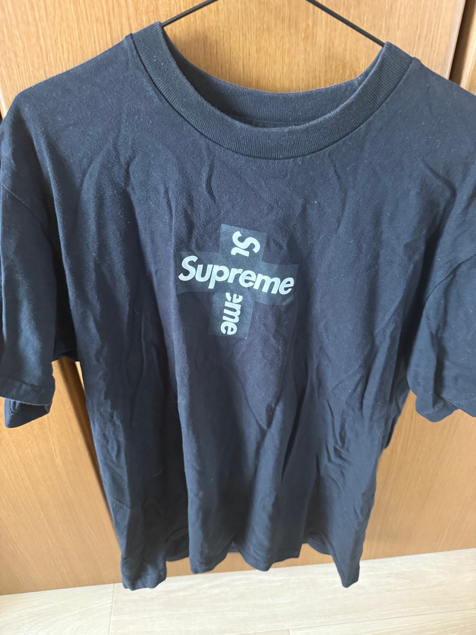 Supreme Cross Box Logo Tee "Black"