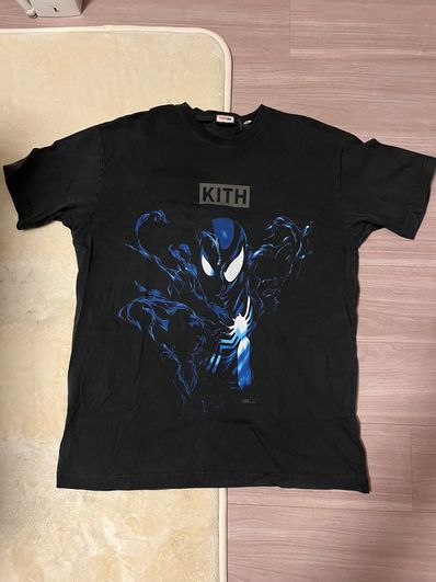 Marvel x Kith Spider-Man Black Suit Vintage Tee "Black"
