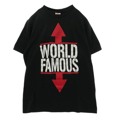 Supreme シュプリーム 26SS World Famous ワールド フェイマス Tシャツ 半袖カットソー ブラック系 S【中古】