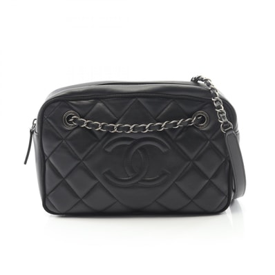シャネル CHANEL マトラッセ ショルダーバッグ バッグ ラムスキン(羊革) レディース ブラック系 【中古】