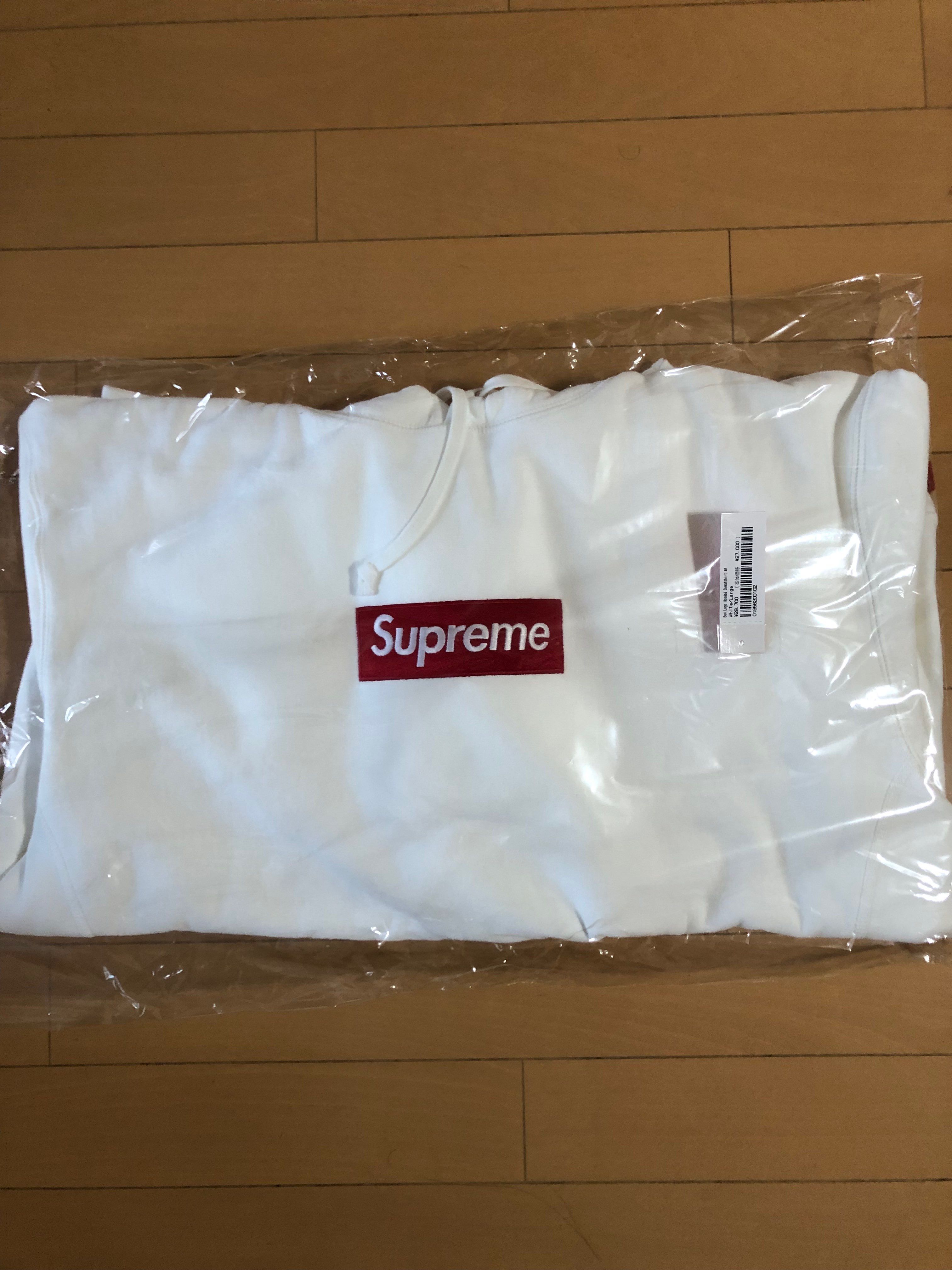 Supreme Box Logo Hooded Sweatshirt "White" (21FW)