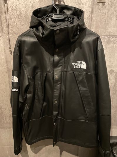 Supreme x The North Face Leather Mountain Parka "Black"