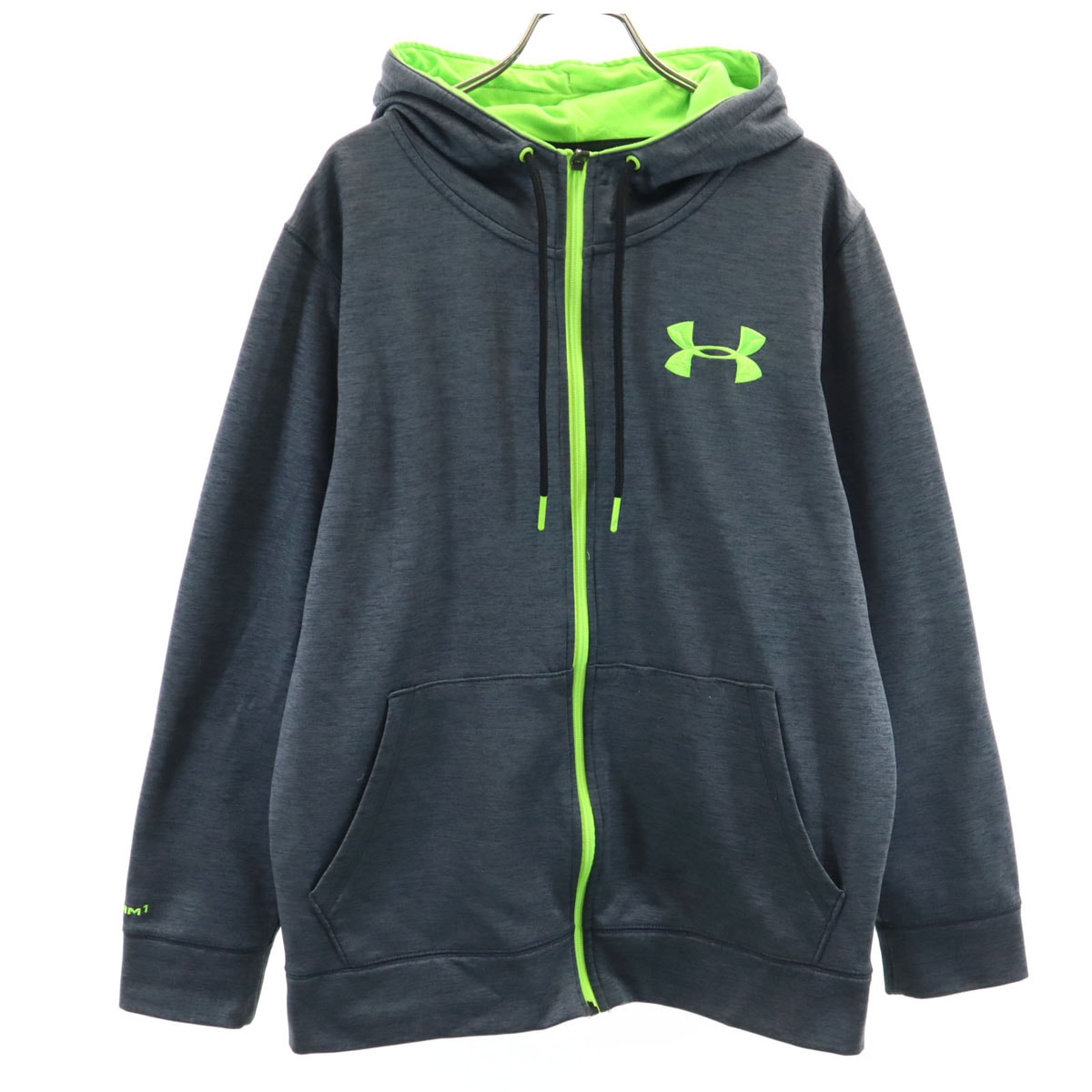 UNDER ARMOUR アンダーアーマー 長袖 ジップパーカー MD チャコールグレー