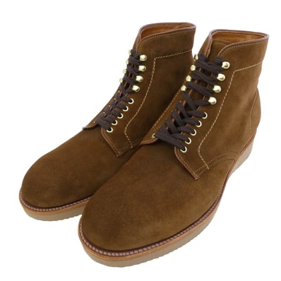 ALDEN オールデン ブーツ 45918H 別注ミリタリー 6インチ スエード SNUFF ブーツ ブラウン系 10【極上美品】【中古】