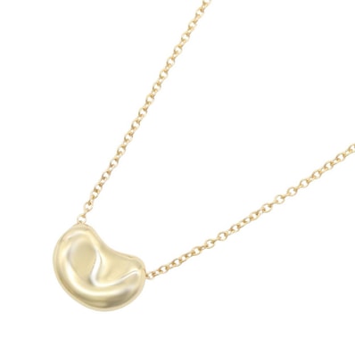ティファニー TIFFANY&CO ビーン ネックレス ネックレス ジュエリー K18(イエローゴールド) レディース ゴールド系 【中古】