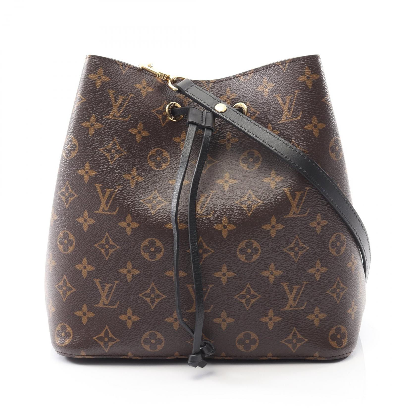 ルイ・ヴィトン LOUIS VUITTON ネオノエ ショルダーバッグ バッグ PVCコーティングキャンバス レザー モノグラム ノワール レディース ブラウン系 / ブラック系 M44020 【中古】
