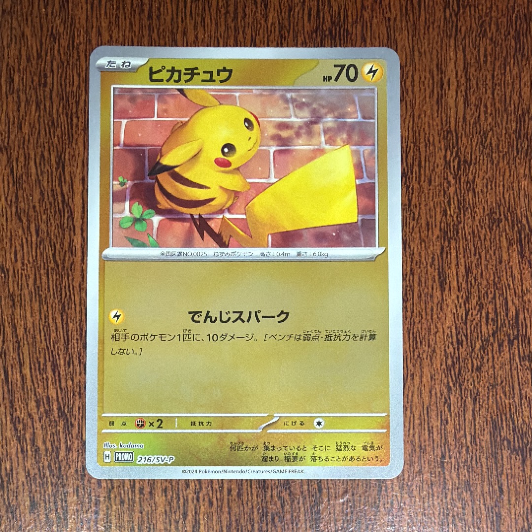 ピカチュウ P [SV-P 216](プロモカードパック「ポケカの夏がキタ!プロモカードGetキャンペーン!」)