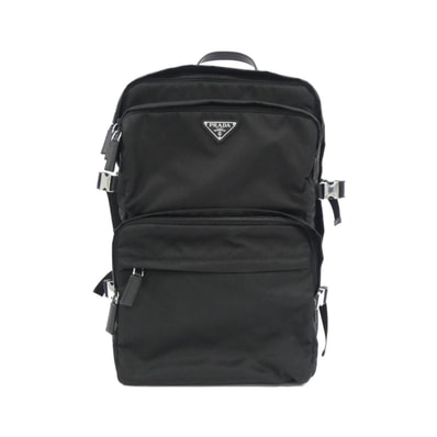 PRADA Re-Nylon x Saffiano Leather Backpack "Black"