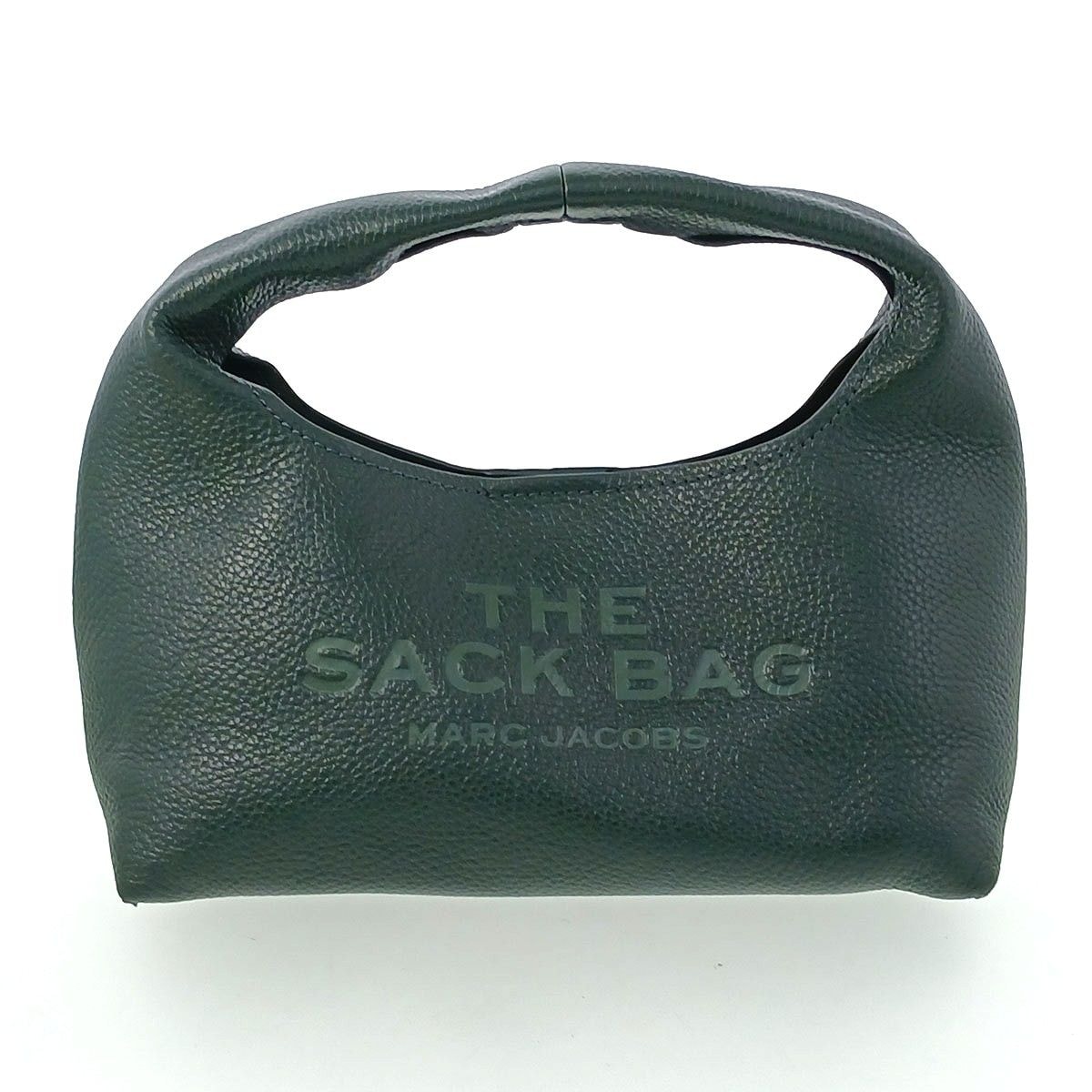 MARC JACOBS マークジェイコブス ザ レザーサック バッグ ハンドバッグ 2F3HSH020H01 レザー カーキ  レディース【中古】