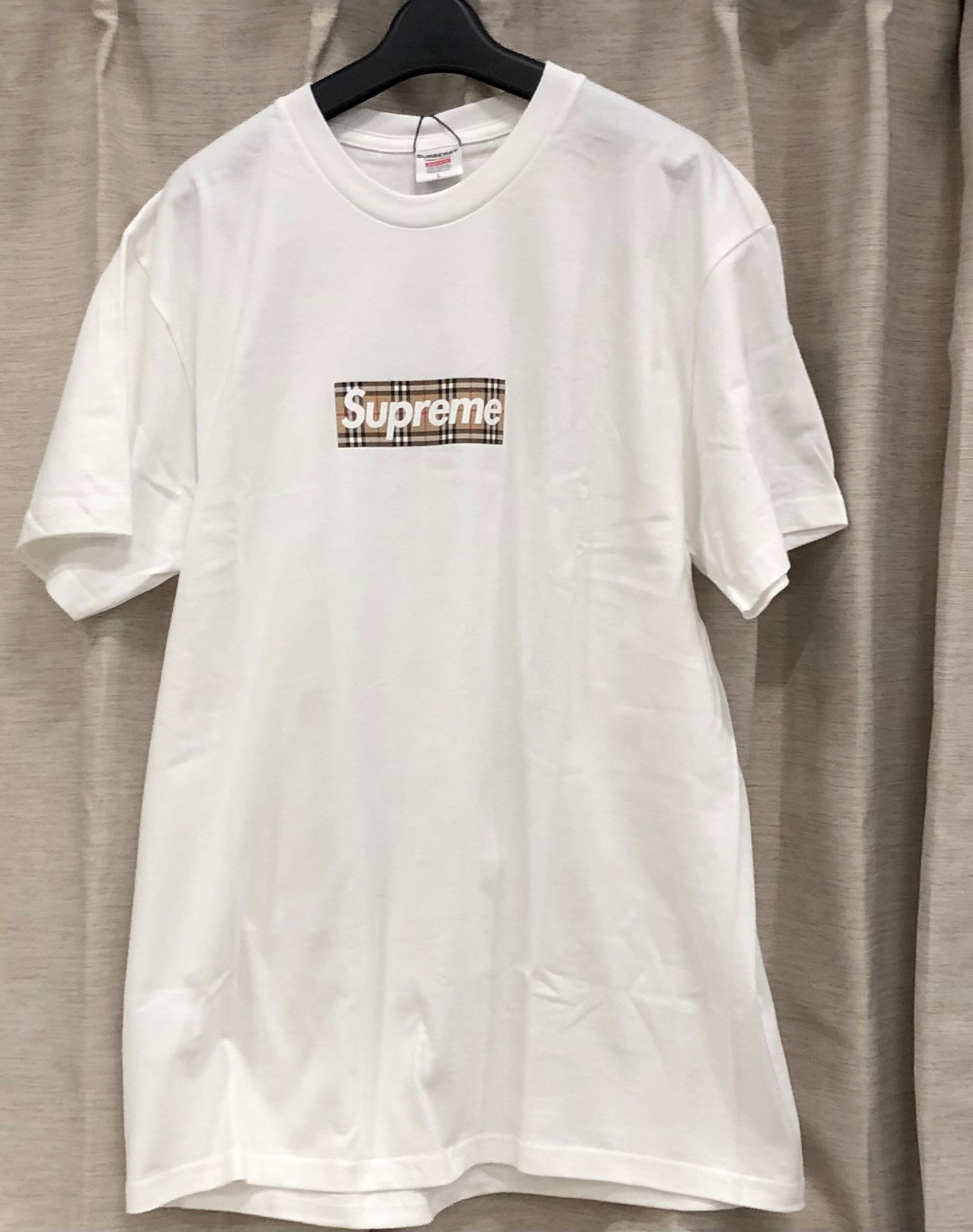 Supreme / Burberry Box Logo Tee "White"