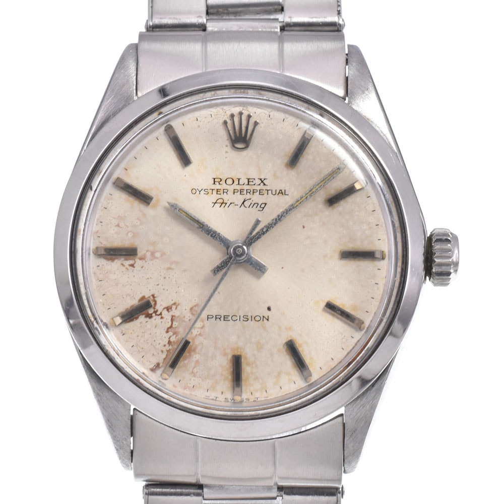 ロレックス ROLEX 5500 ヴィンテージ オイスターパーペチュアル エアキング Cal.1520 シルバー 自動巻き メンズ 腕時計 R#149295