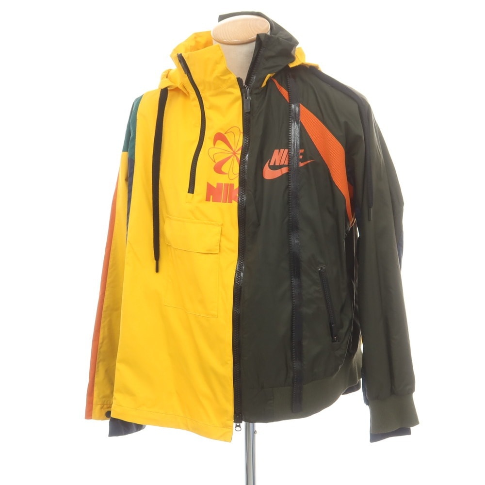 【中古】サカイ Sacai × NIKE ナイロン シェルジャケット マルチカラー【サイズS】【メンズ】