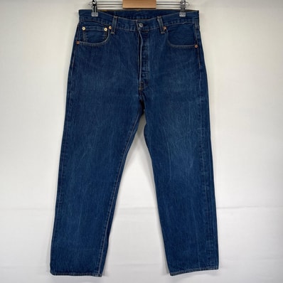 古着 リーバイス Levi's デニム パンツ 501 ジーパン ジーンズ ボタンフライ 5ポケット W36×L32 ブルー系 メンズ