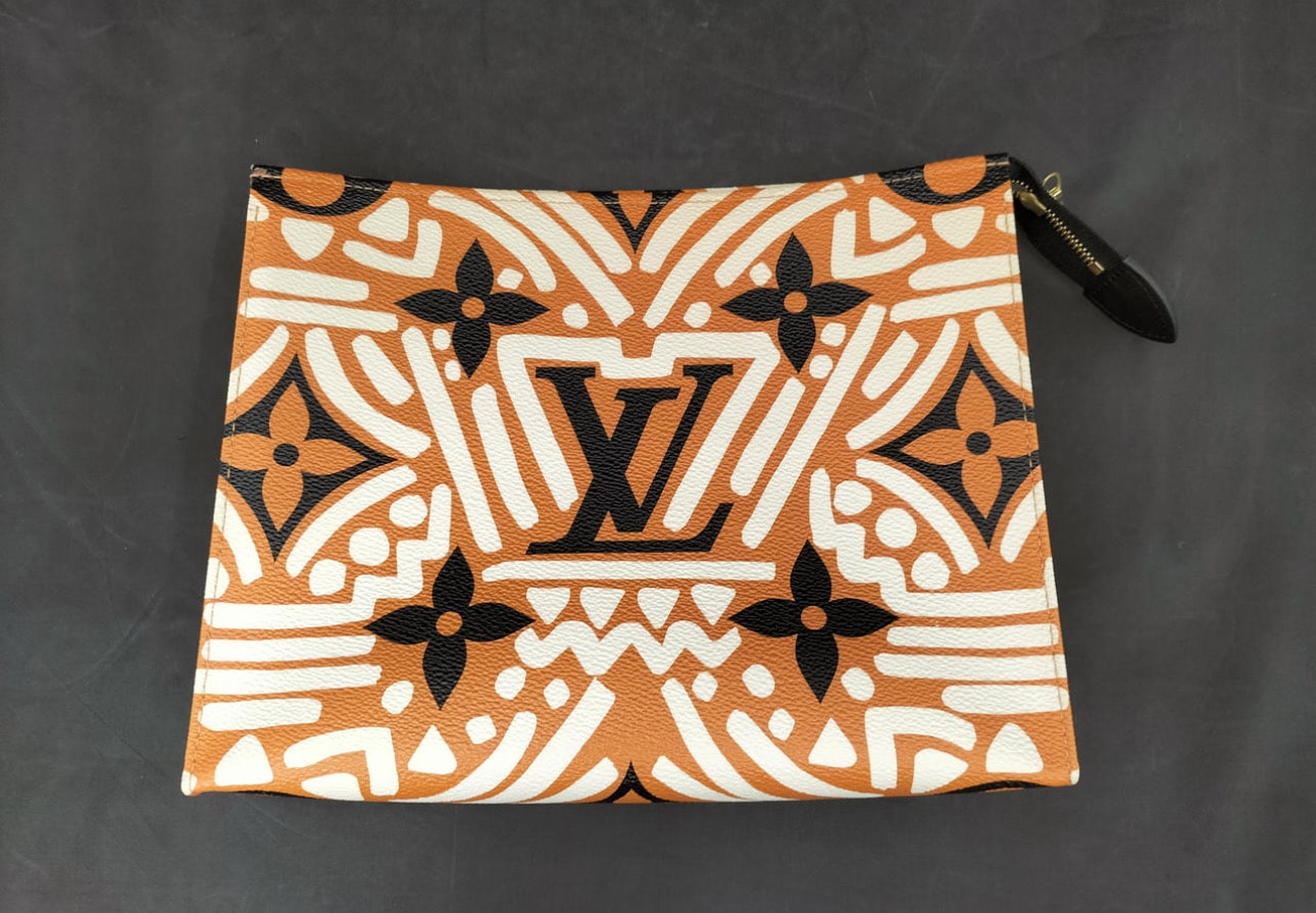 Louis Vuitton Poche Toilette 26 Monogram Giant LV Crafty "Creme Caramel"