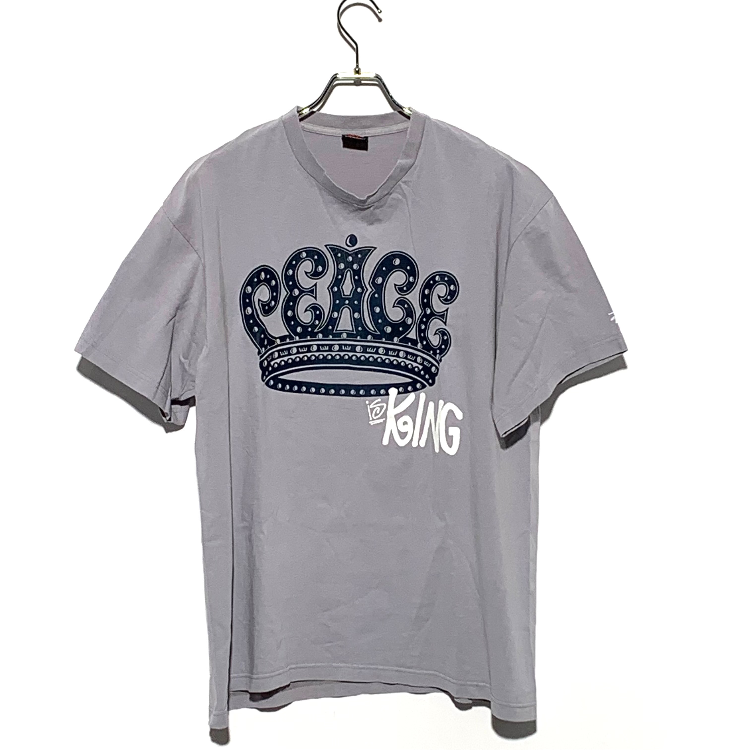 STUSSY PEACE IS KING TEE Gray
