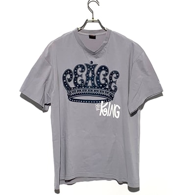 STUSSY PEACE IS KING TEE Gray