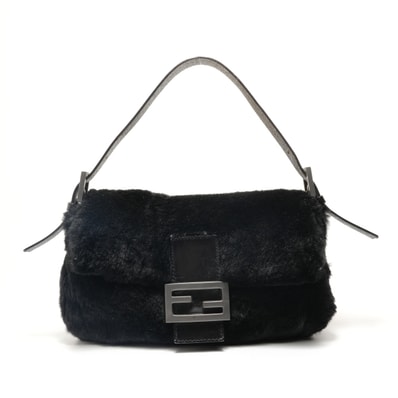 フェンディ FENDI マンマバケット ラパンファー ショルダーバッグ【中古】