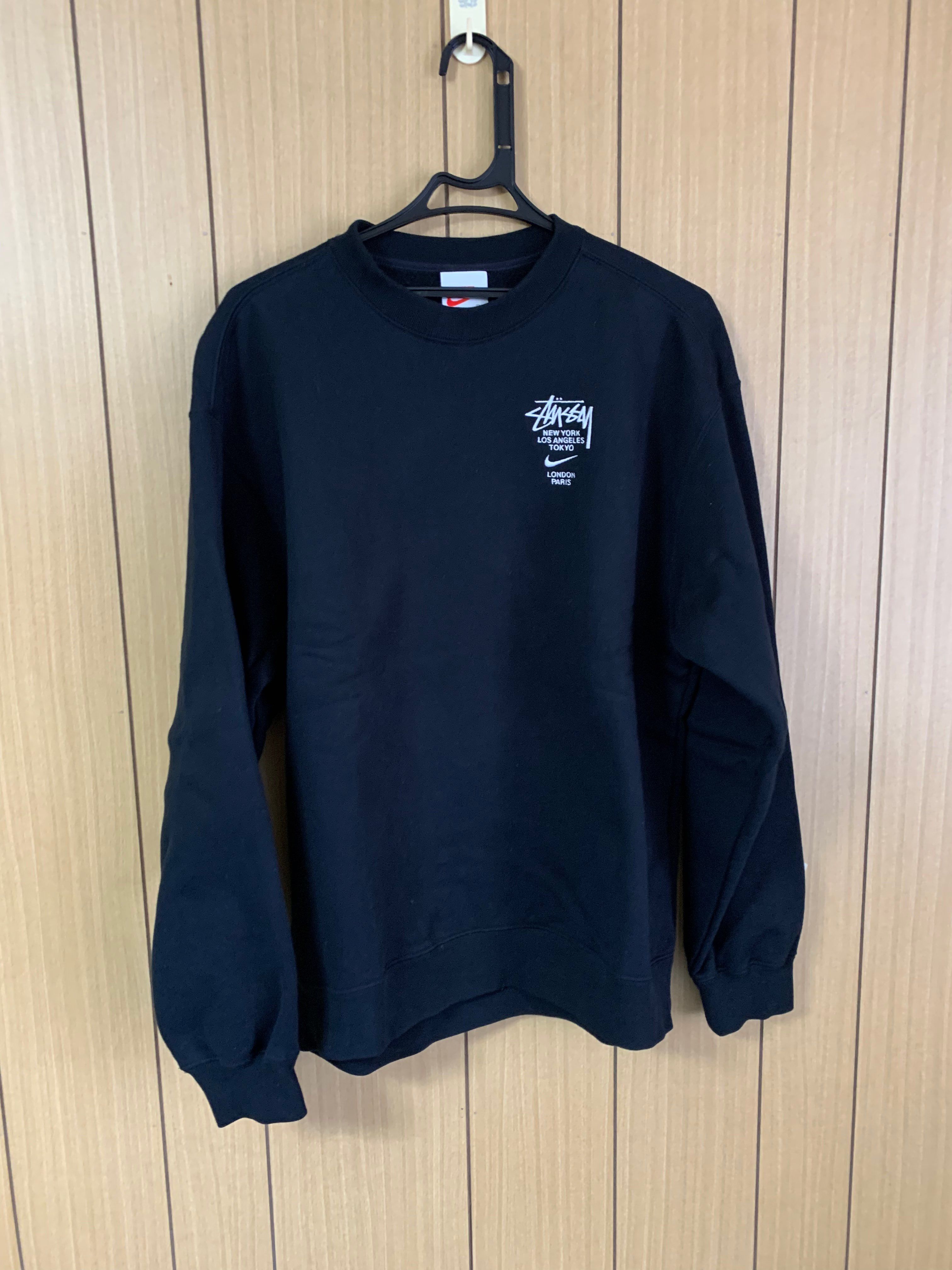 Nike x Stussy International Crewneck Sweatshirt (US Size) "Black" DC4198-010