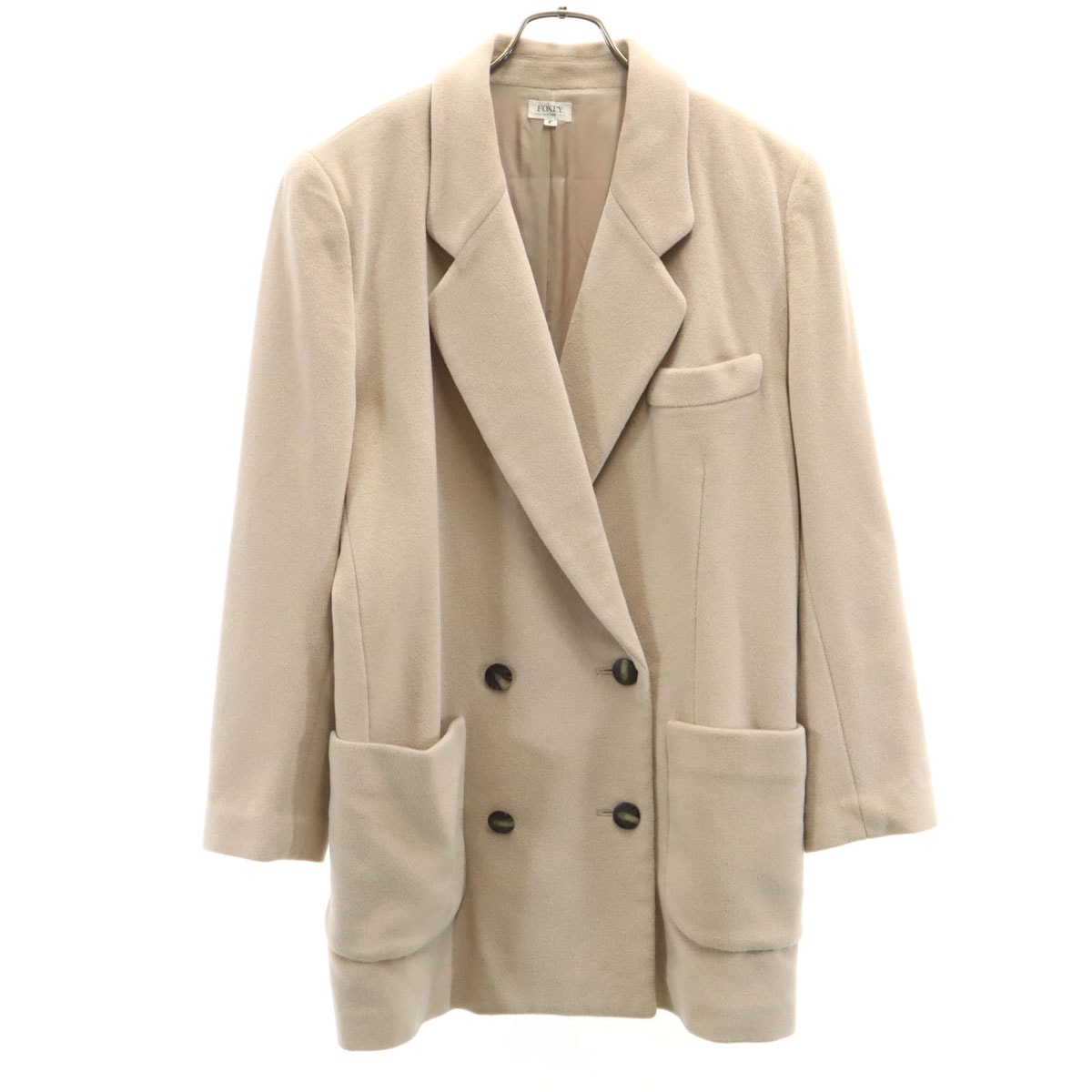 FOXEY フォクシー 日本製 カシミヤブレンド ジャケット F ベージュ