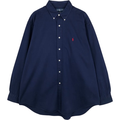 古着 ラルフローレン Ralph Lauren BLAKE 長袖 ボタンダウンシャツ メンズXL相当/eaa619739
