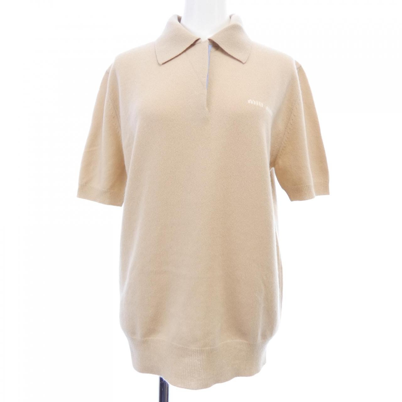 ミュウミュウ MIU MIU ポロセーター MIU MIU ロゴ MMLA30 SOOO 15Z1 ポロシャツ