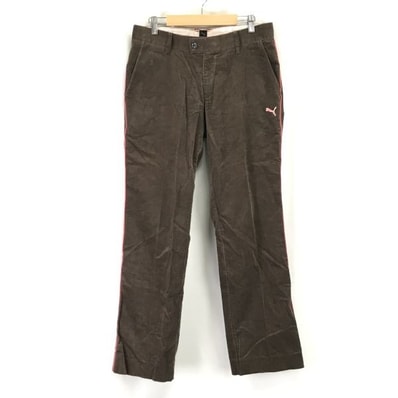 プーマ/PUMA★コーデュロイパンツ【メンズW79/股下80cm/茶/brown】ゴルフ/スポーツ/サイドライン/Pants/Trouser◆cBH568