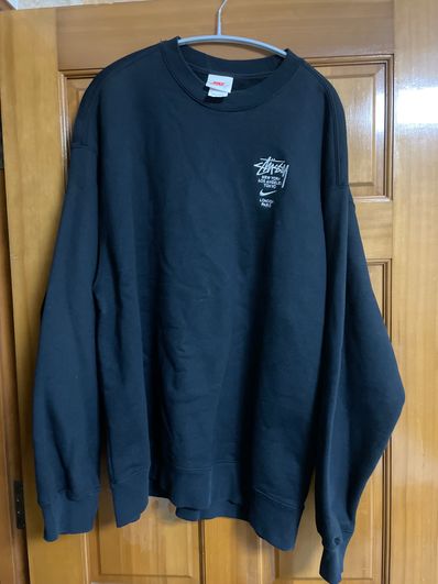 Nike x Stussy International Crewneck Sweatshirt (US Size) "Black" DC4198-010