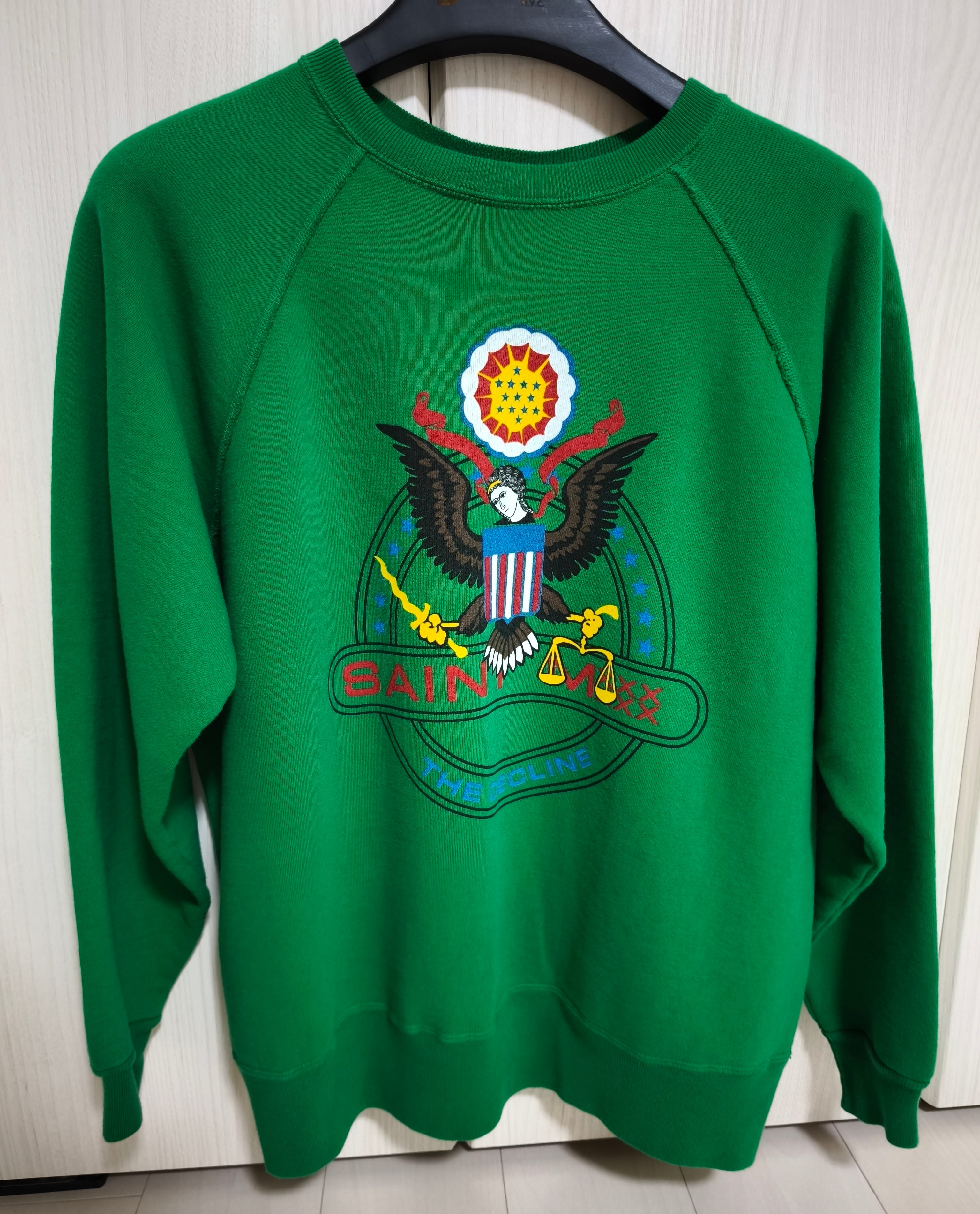 SAINT Mxxxxxx Crew Neck Sweat The Decline "Green"